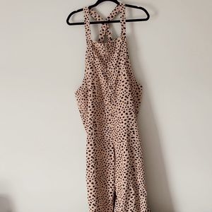 Cheetah print overalls